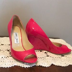 Jimmy Choo Hot pink Wedge